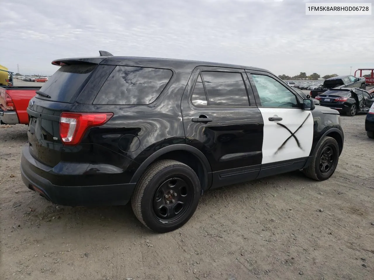 2017 Ford Explorer Police Interceptor VIN: 1FM5K8AR8HGD06728 Lot: 78130084