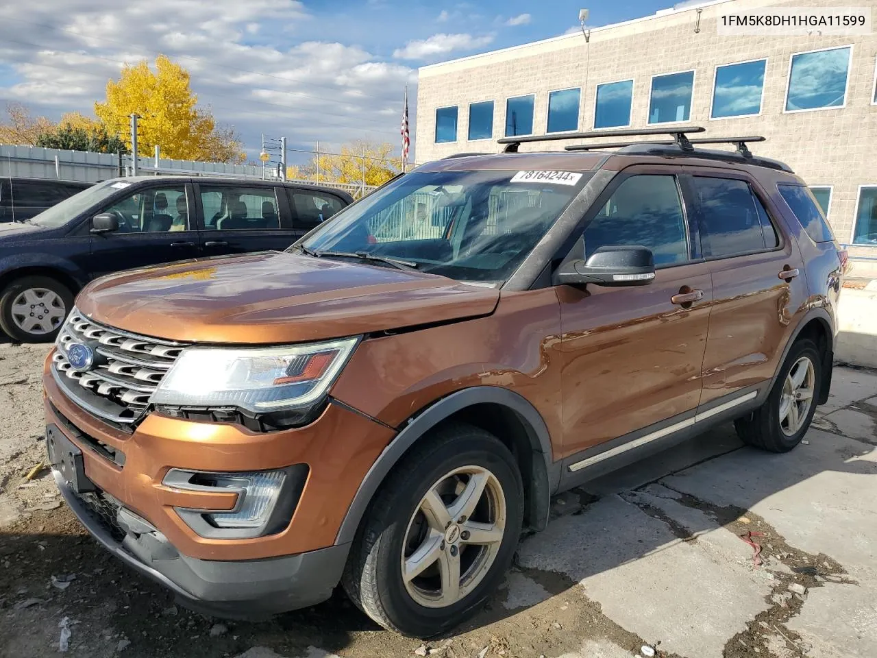 2017 Ford Explorer Xlt VIN: 1FM5K8DH1HGA11599 Lot: 78164244