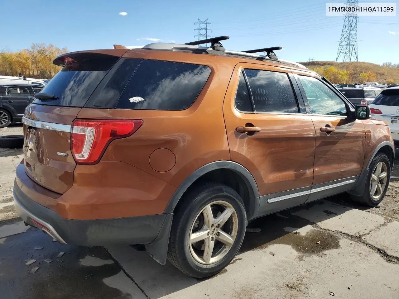 2017 Ford Explorer Xlt VIN: 1FM5K8DH1HGA11599 Lot: 78164244