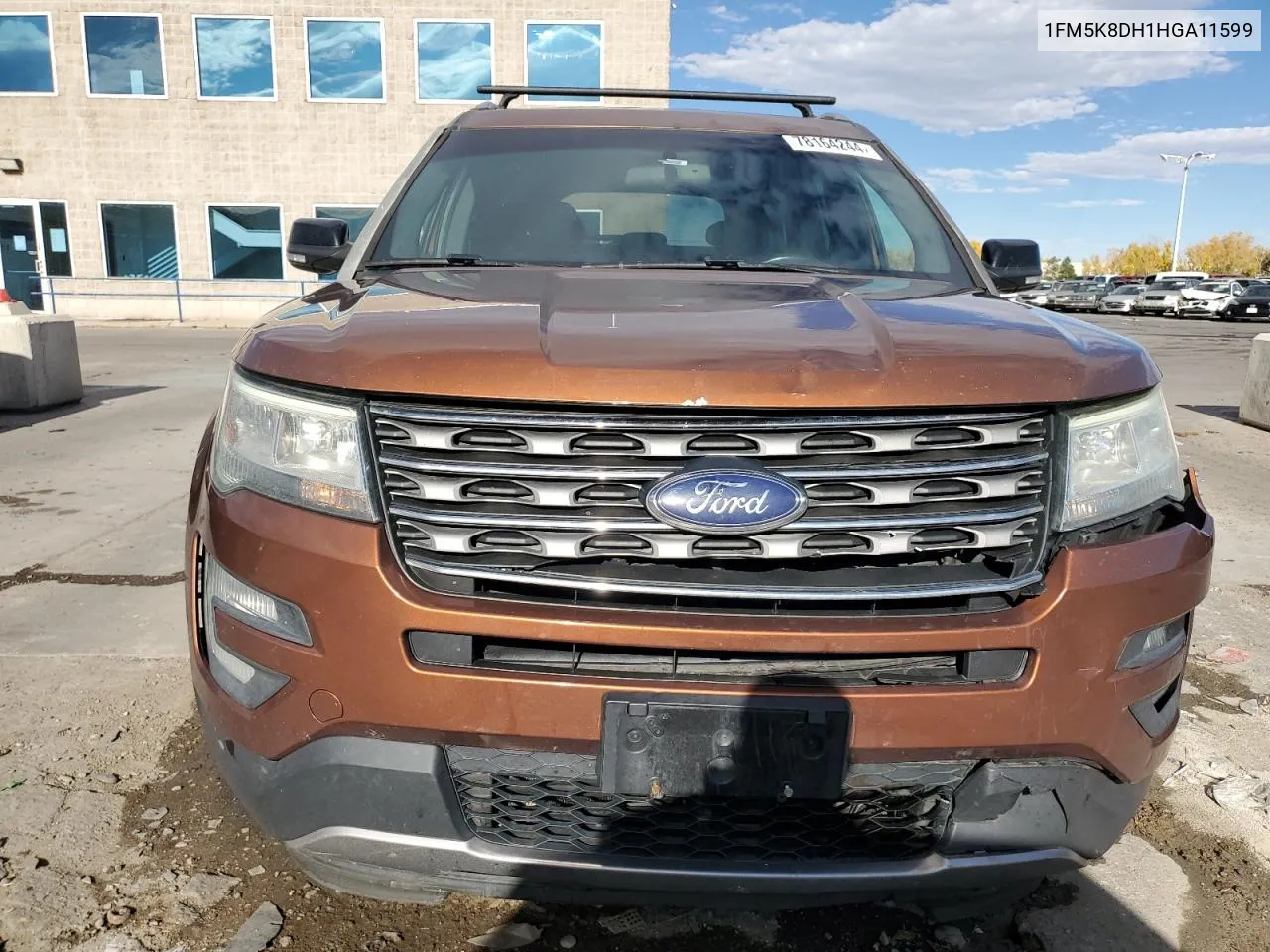 2017 Ford Explorer Xlt VIN: 1FM5K8DH1HGA11599 Lot: 78164244