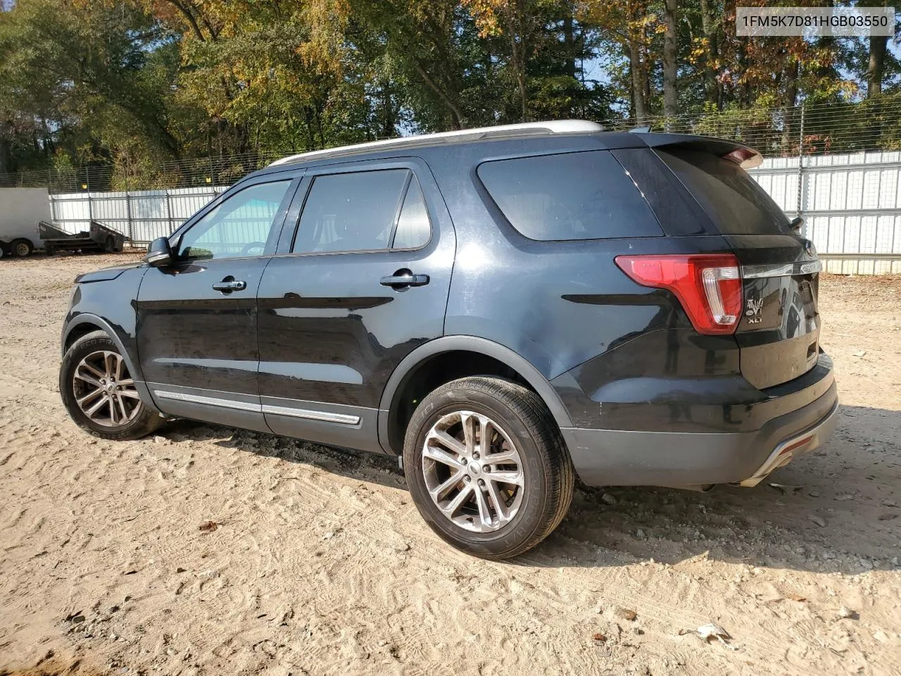 2017 Ford Explorer Xlt VIN: 1FM5K7D81HGB03550 Lot: 78187034