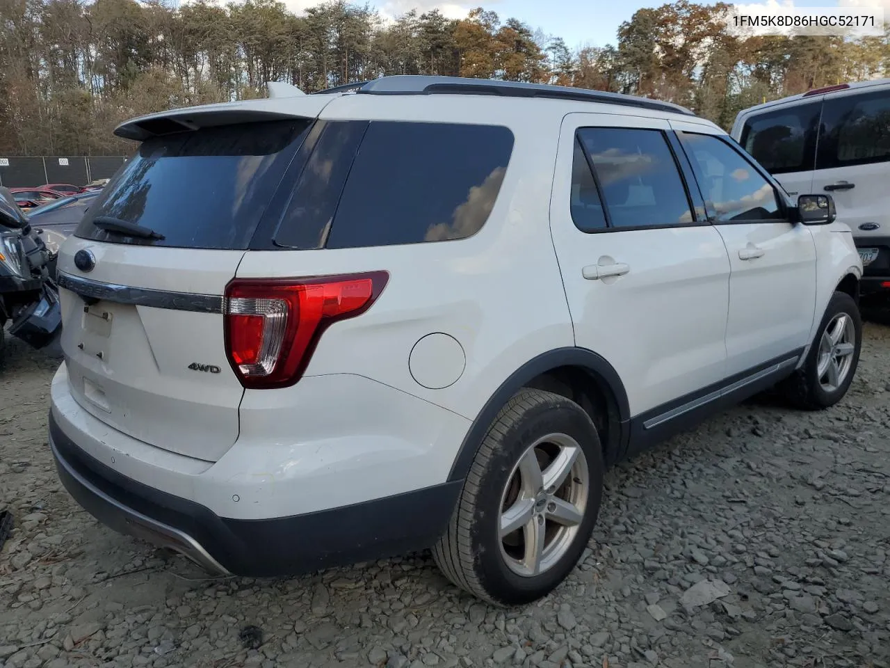 2017 Ford Explorer Xlt VIN: 1FM5K8D86HGC52171 Lot: 78196944