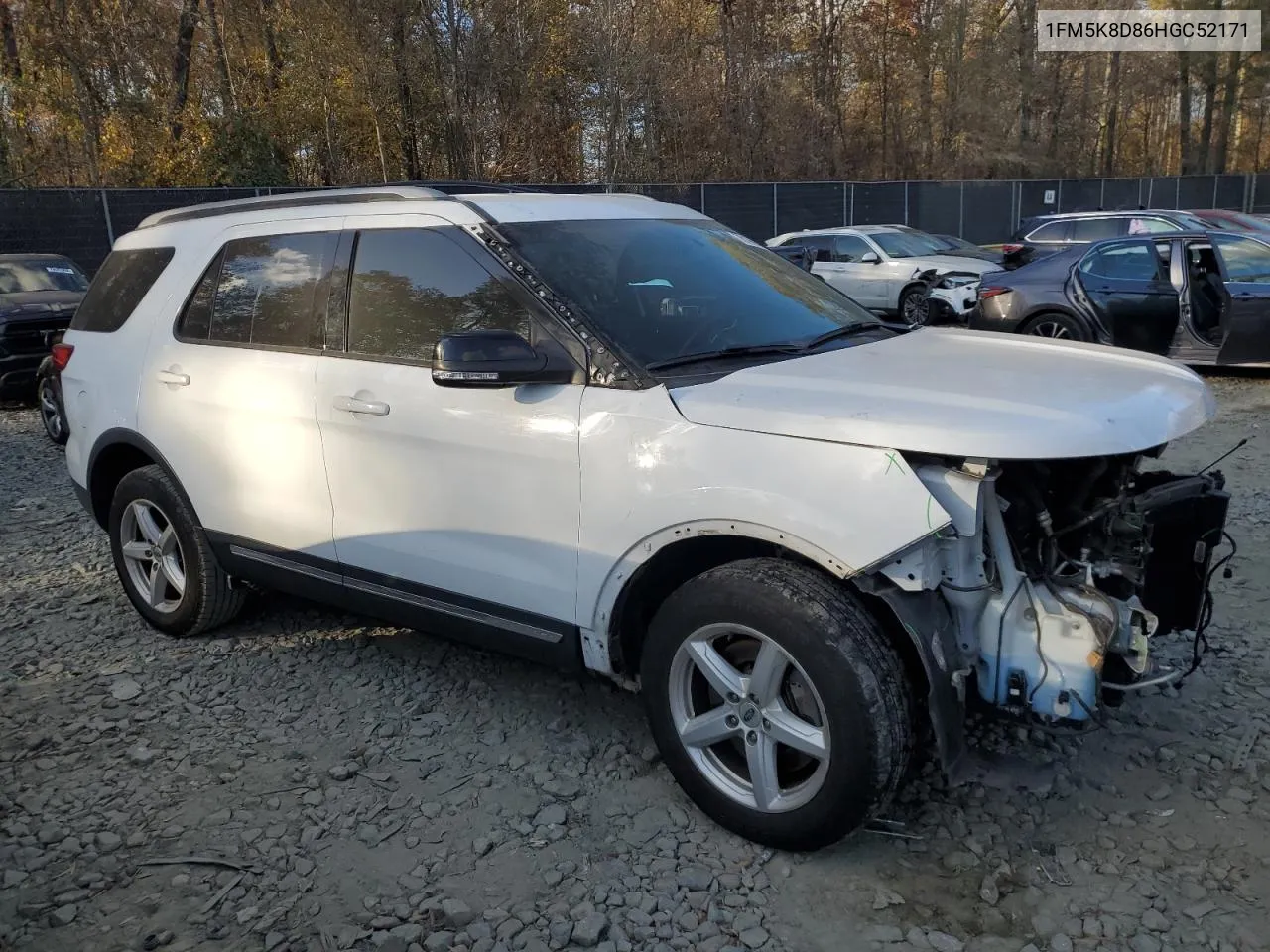 2017 Ford Explorer Xlt VIN: 1FM5K8D86HGC52171 Lot: 78196944