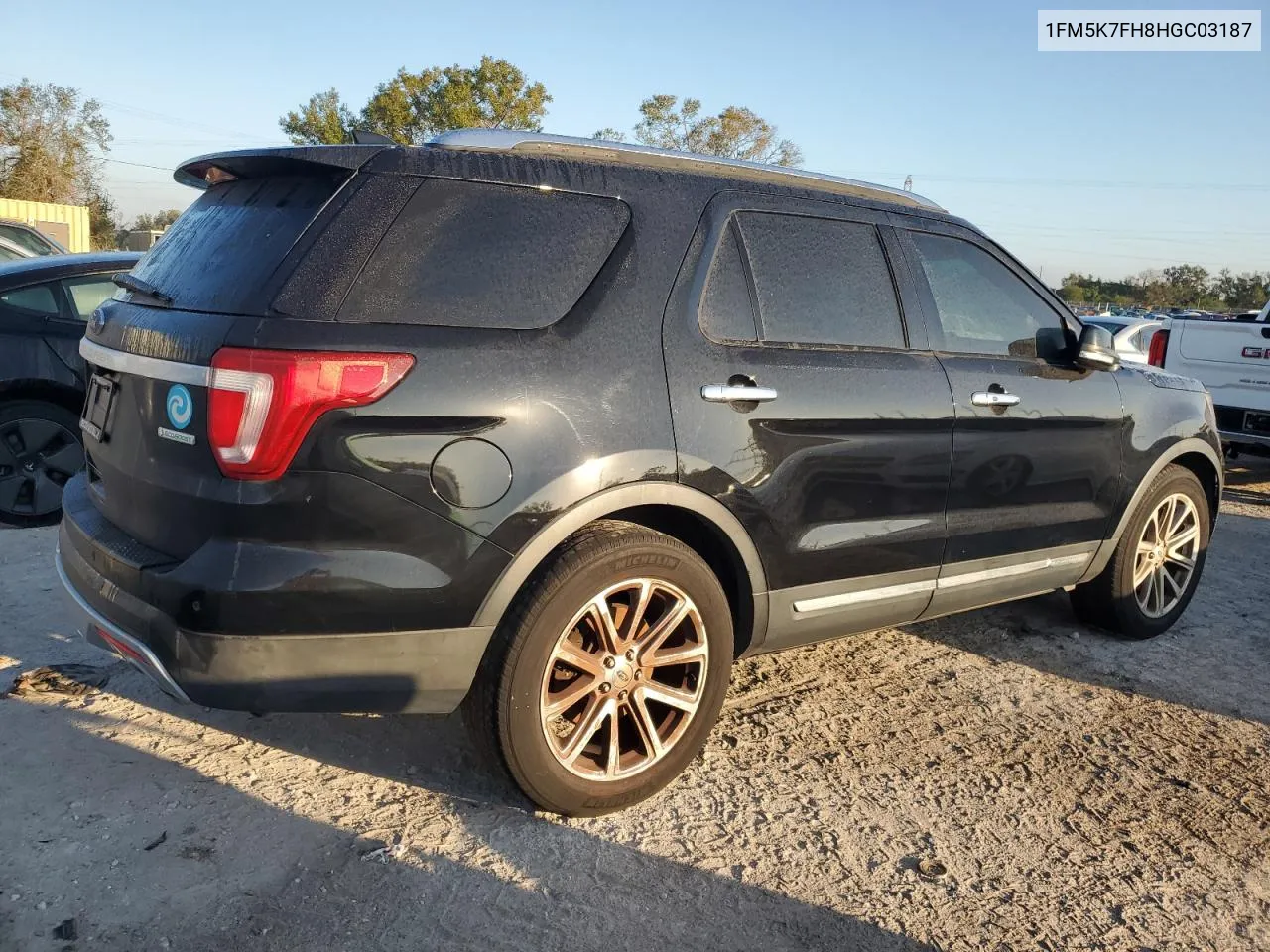 2017 Ford Explorer Limited VIN: 1FM5K7FH8HGC03187 Lot: 78204314