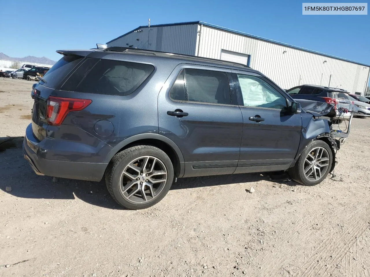 2017 Ford Explorer Sport VIN: 1FM5K8GTXHGB07697 Lot: 78283404