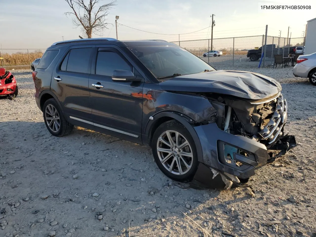 2017 Ford Explorer Limited VIN: 1FM5K8F87HGB50908 Lot: 78357144