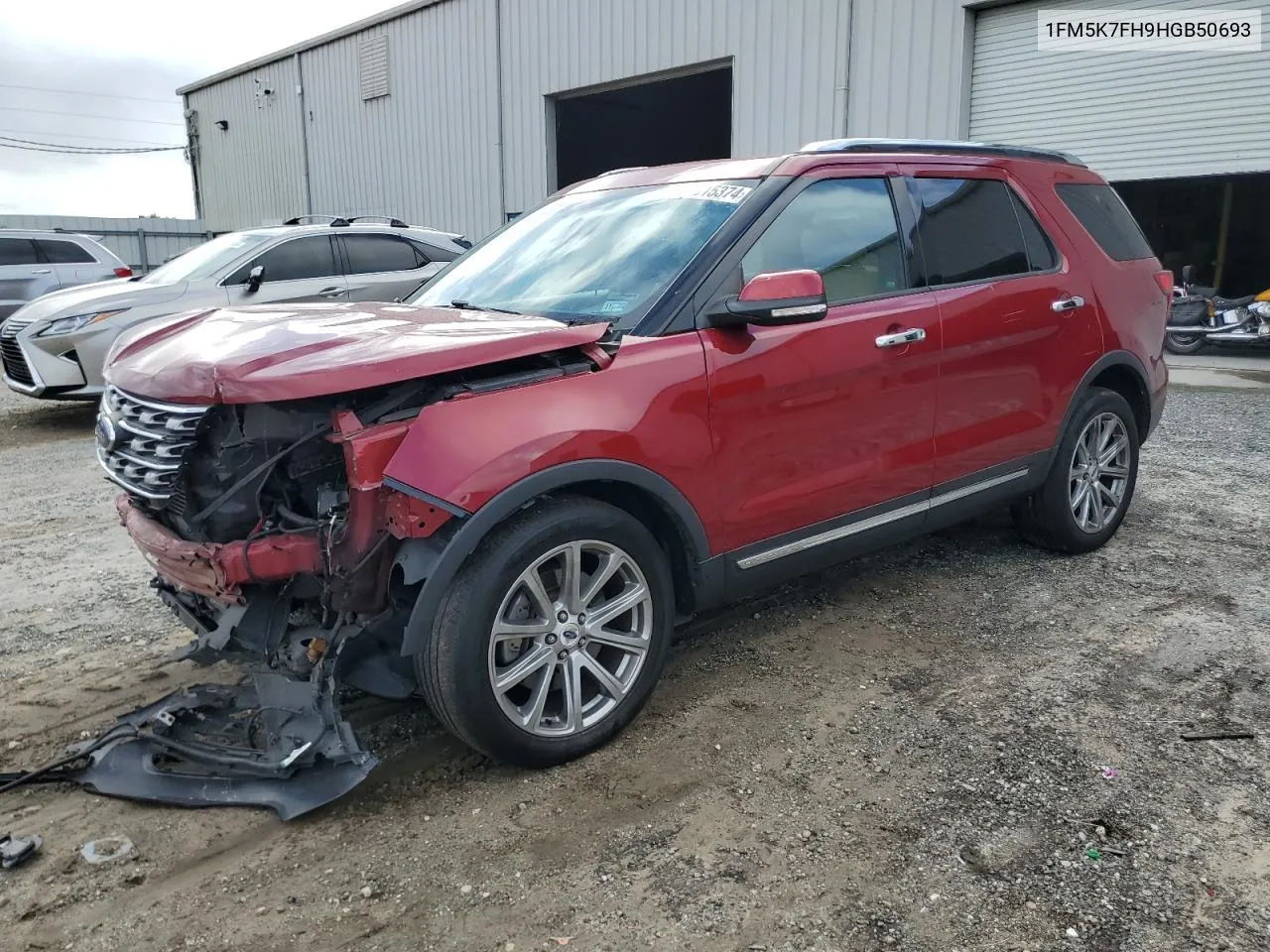 2017 Ford Explorer Limited VIN: 1FM5K7FH9HGB50693 Lot: 78615374