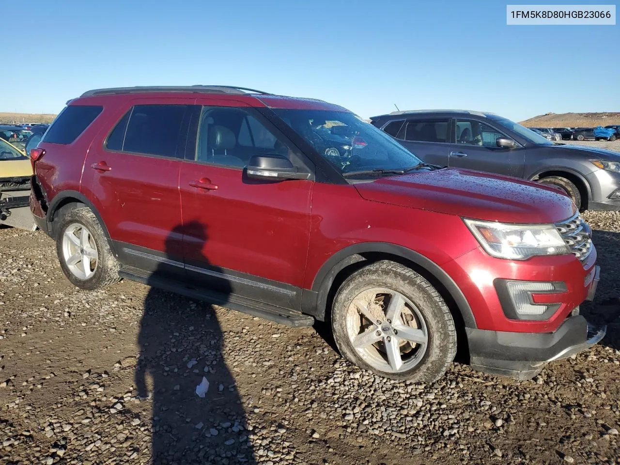 1FM5K8D80HGB23066 2017 Ford Explorer Xlt