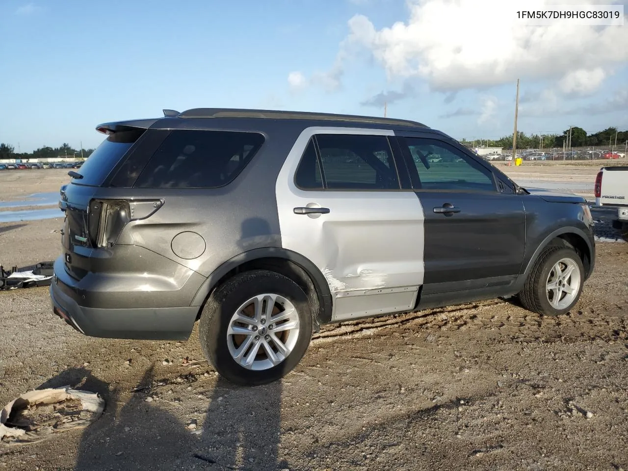 2017 Ford Explorer Xlt VIN: 1FM5K7DH9HGC83019 Lot: 78700114