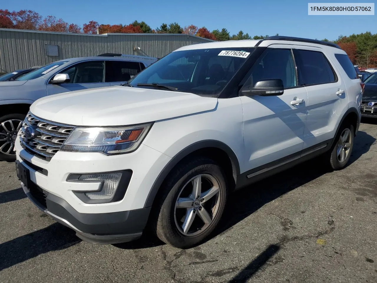 2017 Ford Explorer Xlt VIN: 1FM5K8D80HGD57062 Lot: 78776284