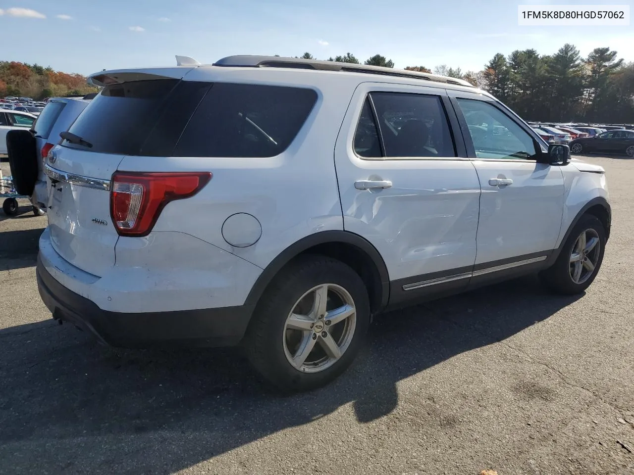 2017 Ford Explorer Xlt VIN: 1FM5K8D80HGD57062 Lot: 78776284