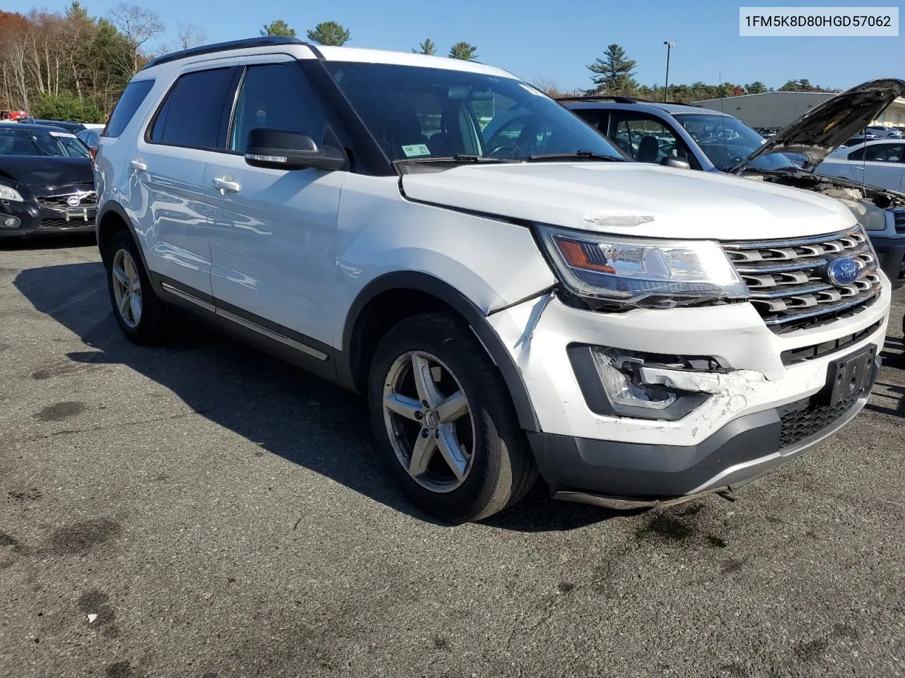 2017 Ford Explorer Xlt VIN: 1FM5K8D80HGD57062 Lot: 78776284