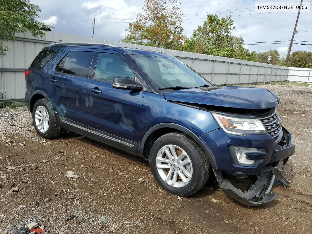 2017 Ford Explorer Xlt VIN: 1FM5K7D87HGE10656 Lot: 78916044