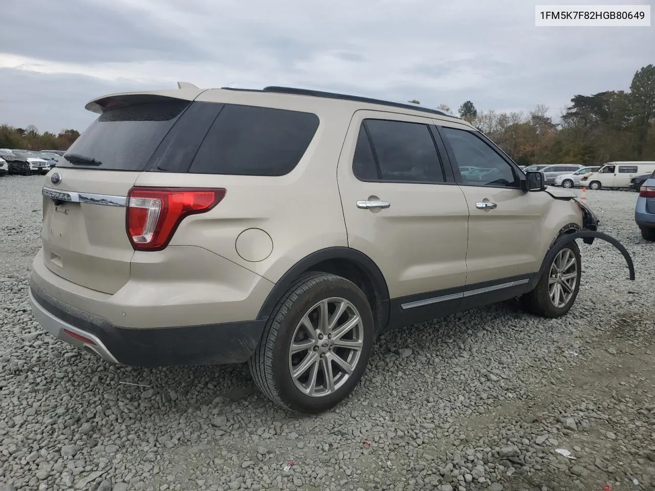 2017 Ford Explorer Limited VIN: 1FM5K7F82HGB80649 Lot: 79044434