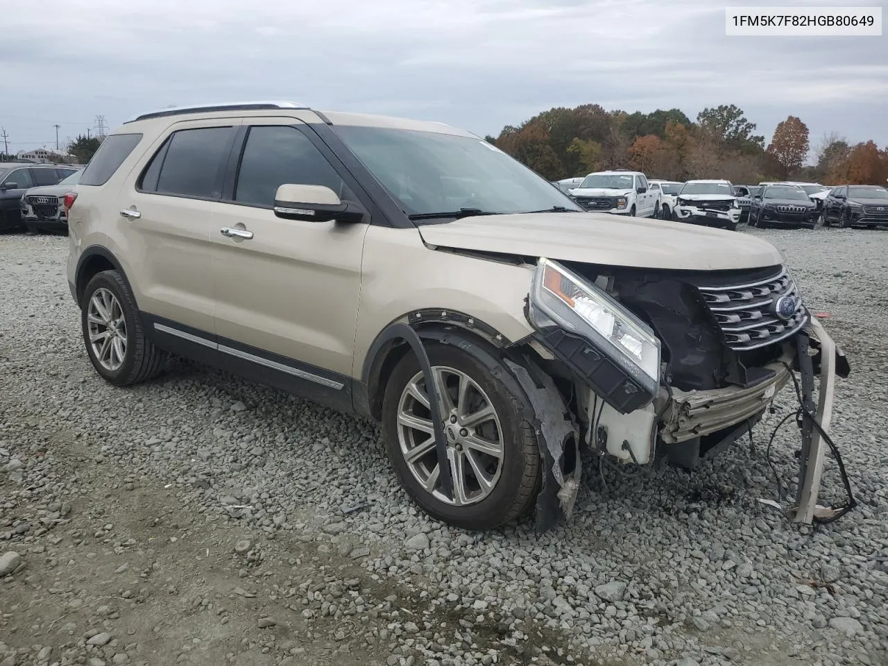 2017 Ford Explorer Limited VIN: 1FM5K7F82HGB80649 Lot: 79044434