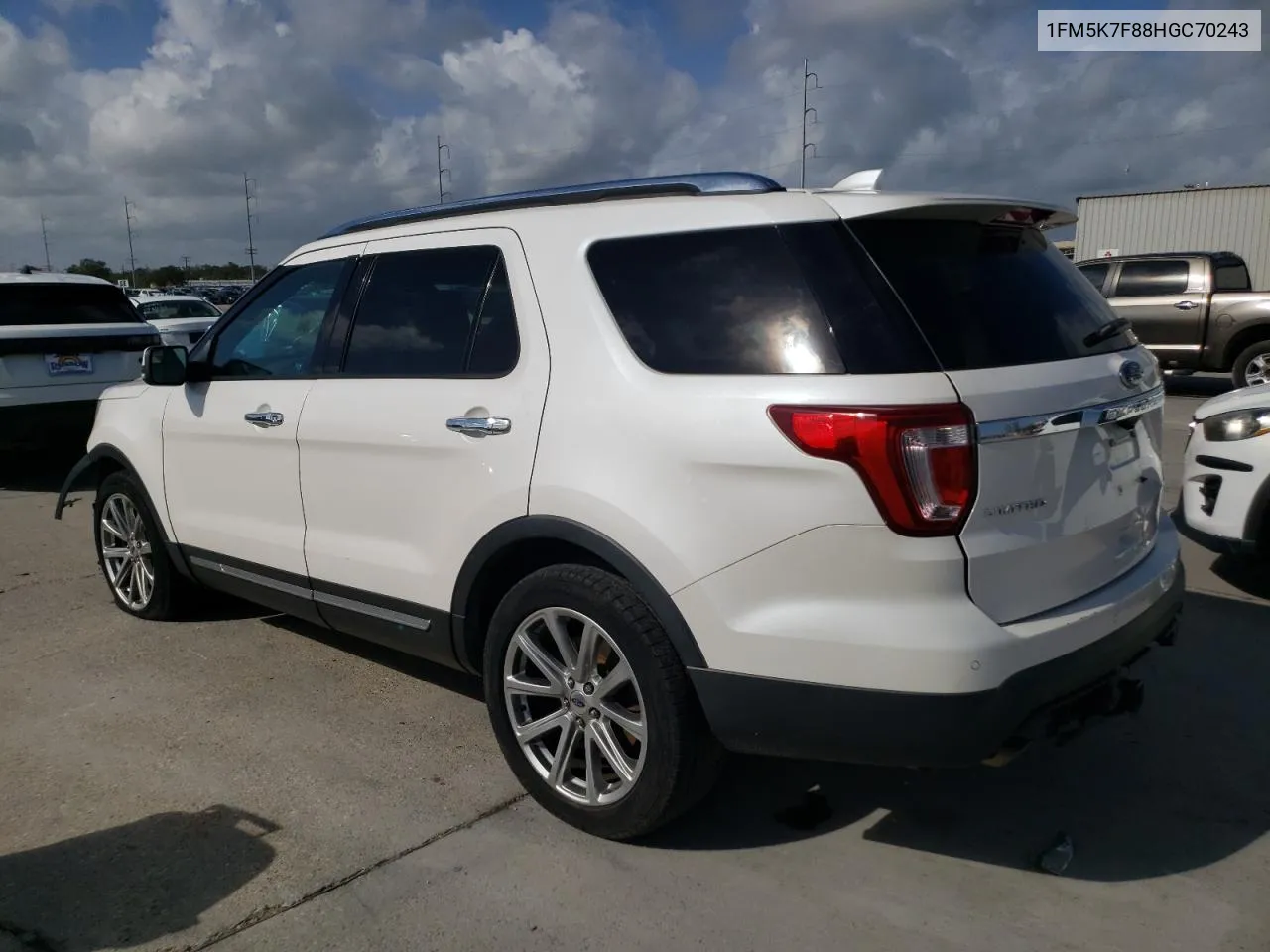 1FM5K7F88HGC70243 2017 Ford Explorer Limited