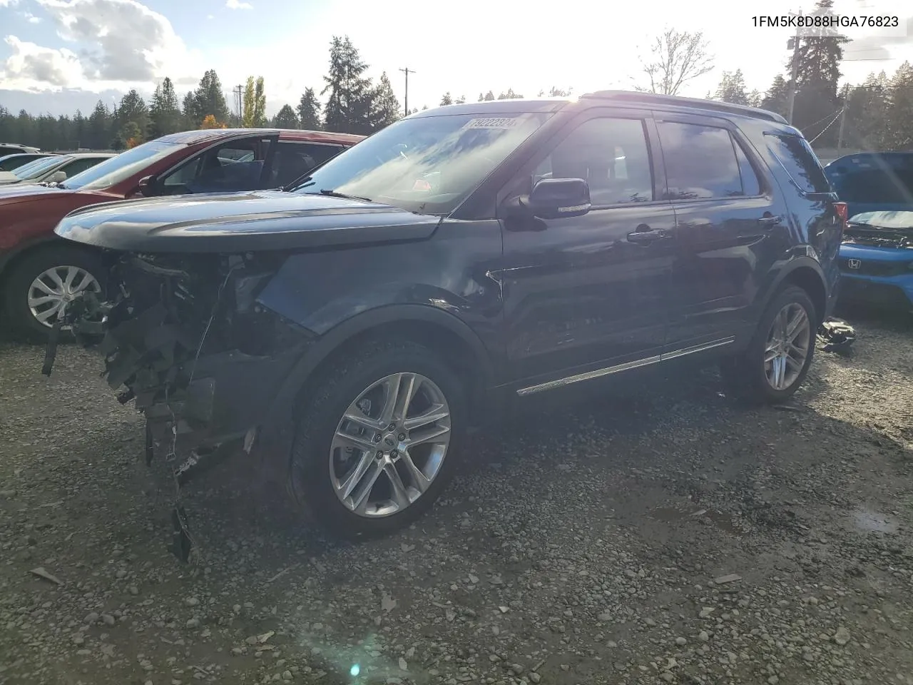 2017 Ford Explorer Xlt VIN: 1FM5K8D88HGA76823 Lot: 79222324