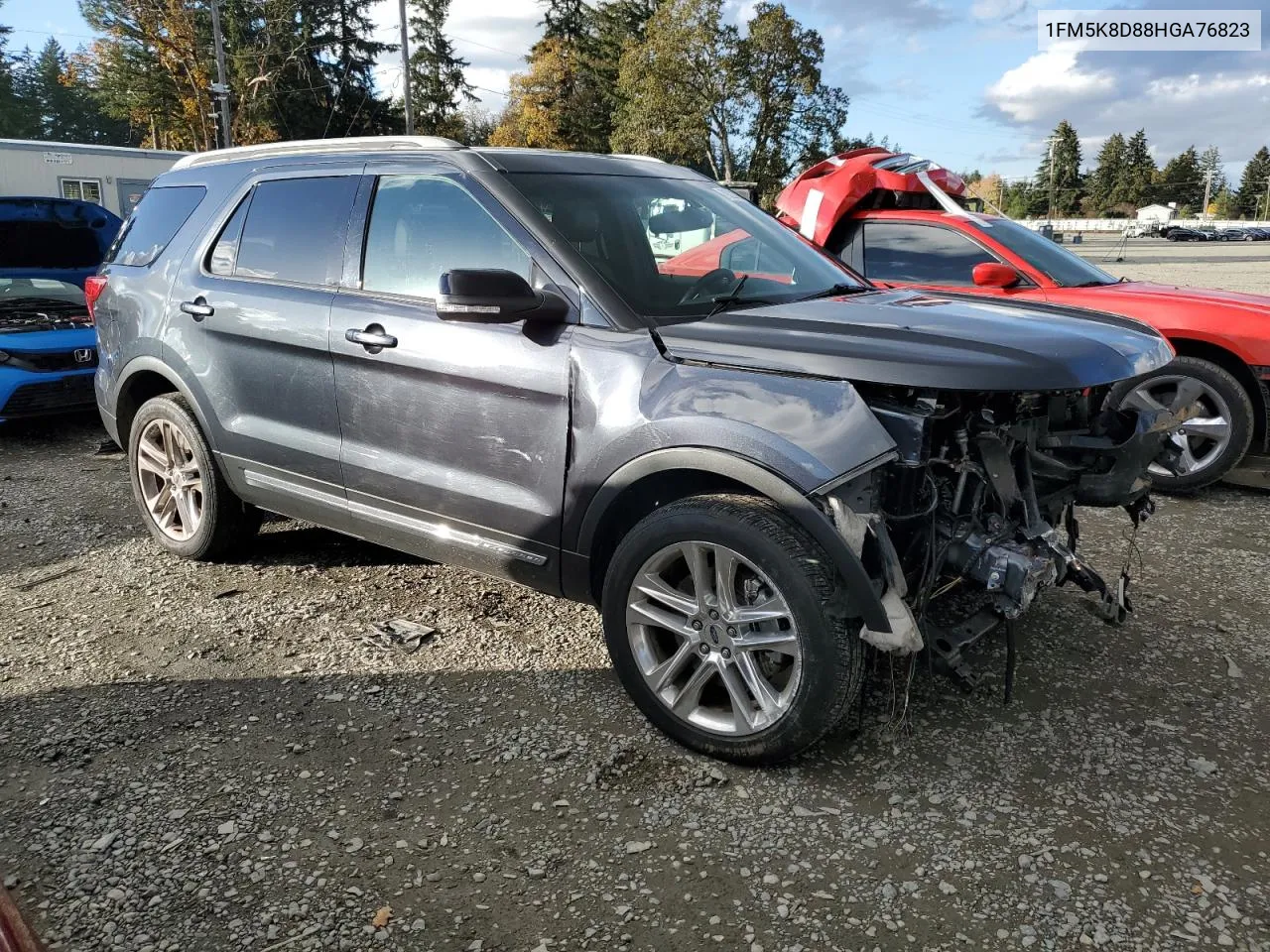 2017 Ford Explorer Xlt VIN: 1FM5K8D88HGA76823 Lot: 79222324