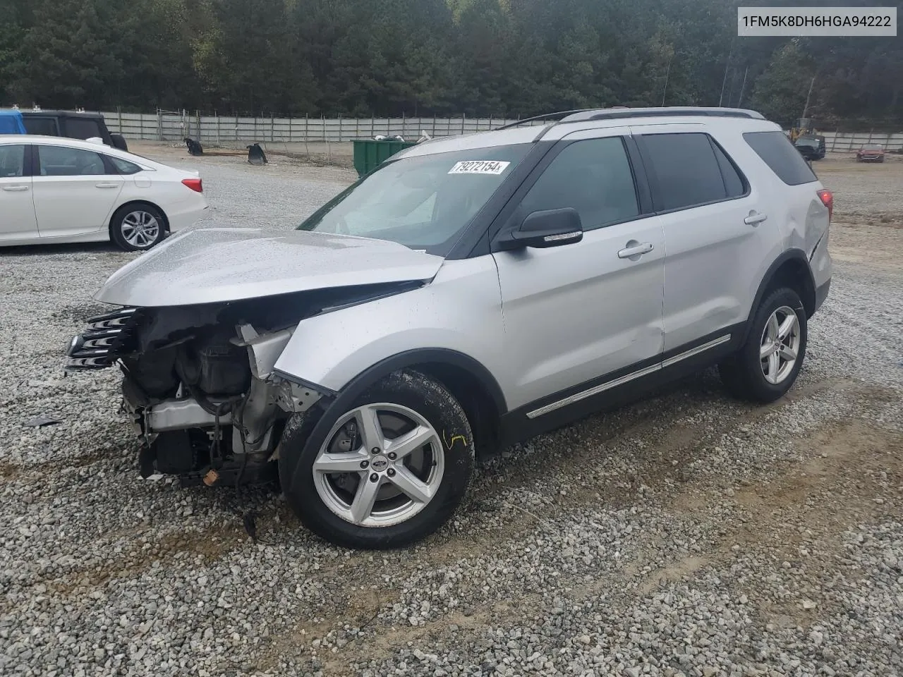 2017 Ford Explorer Xlt VIN: 1FM5K8DH6HGA94222 Lot: 79272154