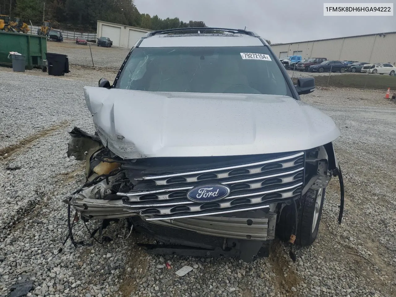 2017 Ford Explorer Xlt VIN: 1FM5K8DH6HGA94222 Lot: 79272154