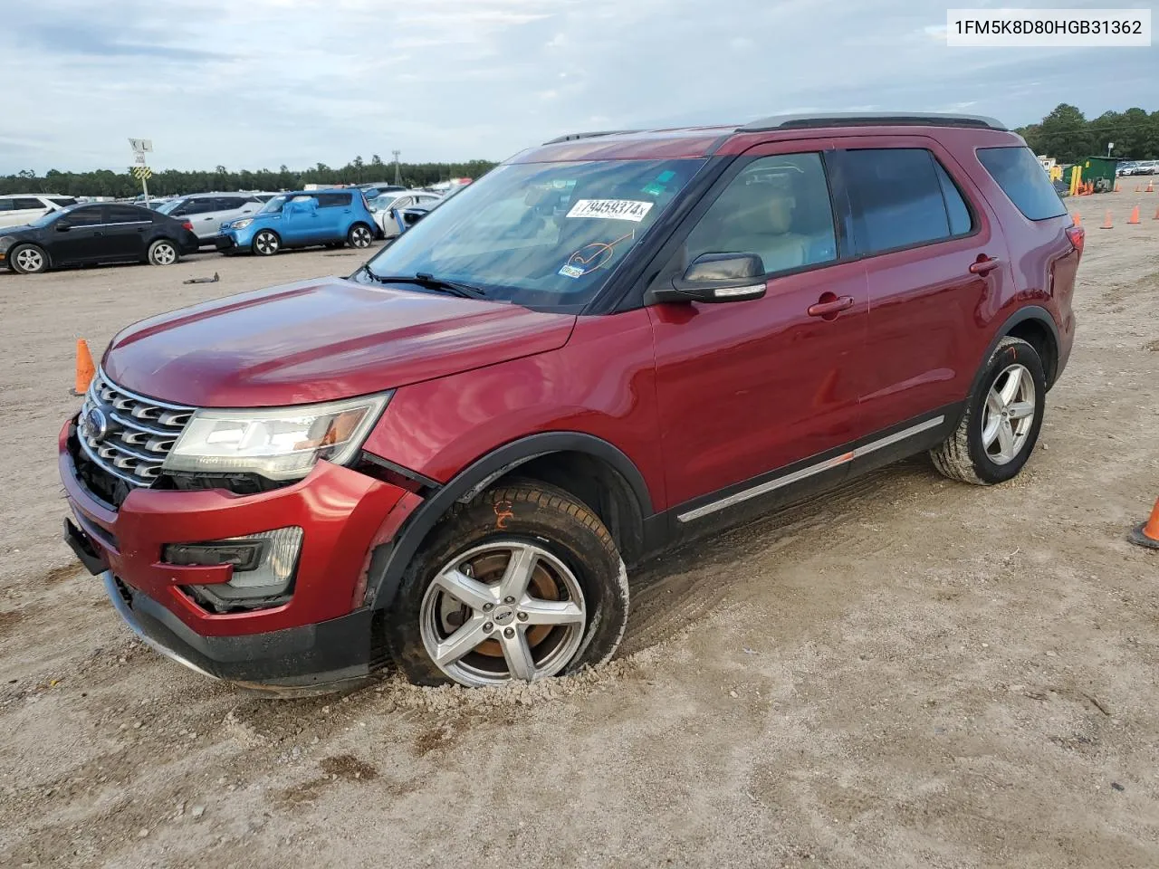 2017 Ford Explorer Xlt VIN: 1FM5K8D80HGB31362 Lot: 79459374