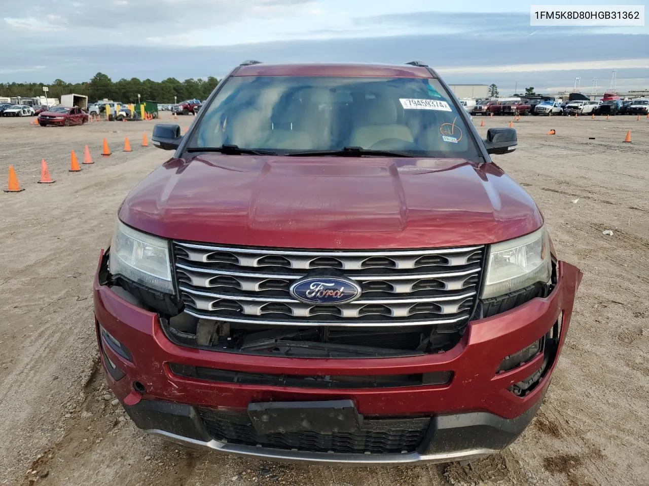 2017 Ford Explorer Xlt VIN: 1FM5K8D80HGB31362 Lot: 79459374