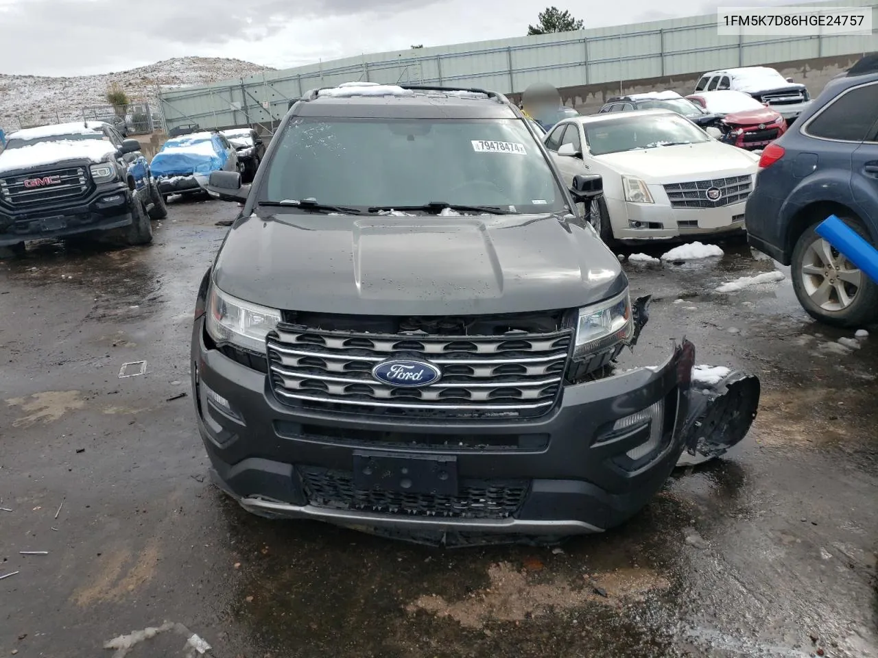 2017 Ford Explorer Xlt VIN: 1FM5K7D86HGE24757 Lot: 79478474