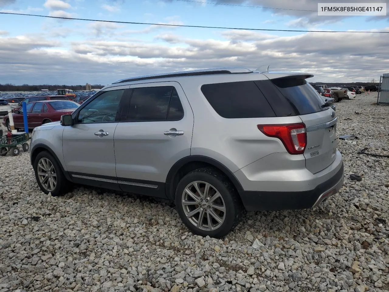 2017 Ford Explorer Limited VIN: 1FM5K8F85HGE41147 Lot: 79916444