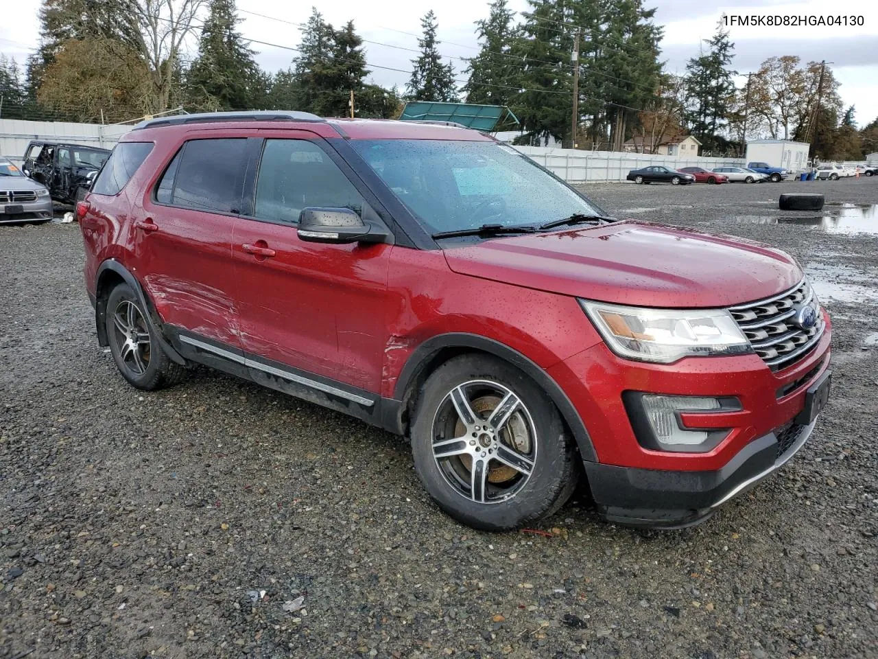 2017 Ford Explorer Xlt VIN: 1FM5K8D82HGA04130 Lot: 80046964