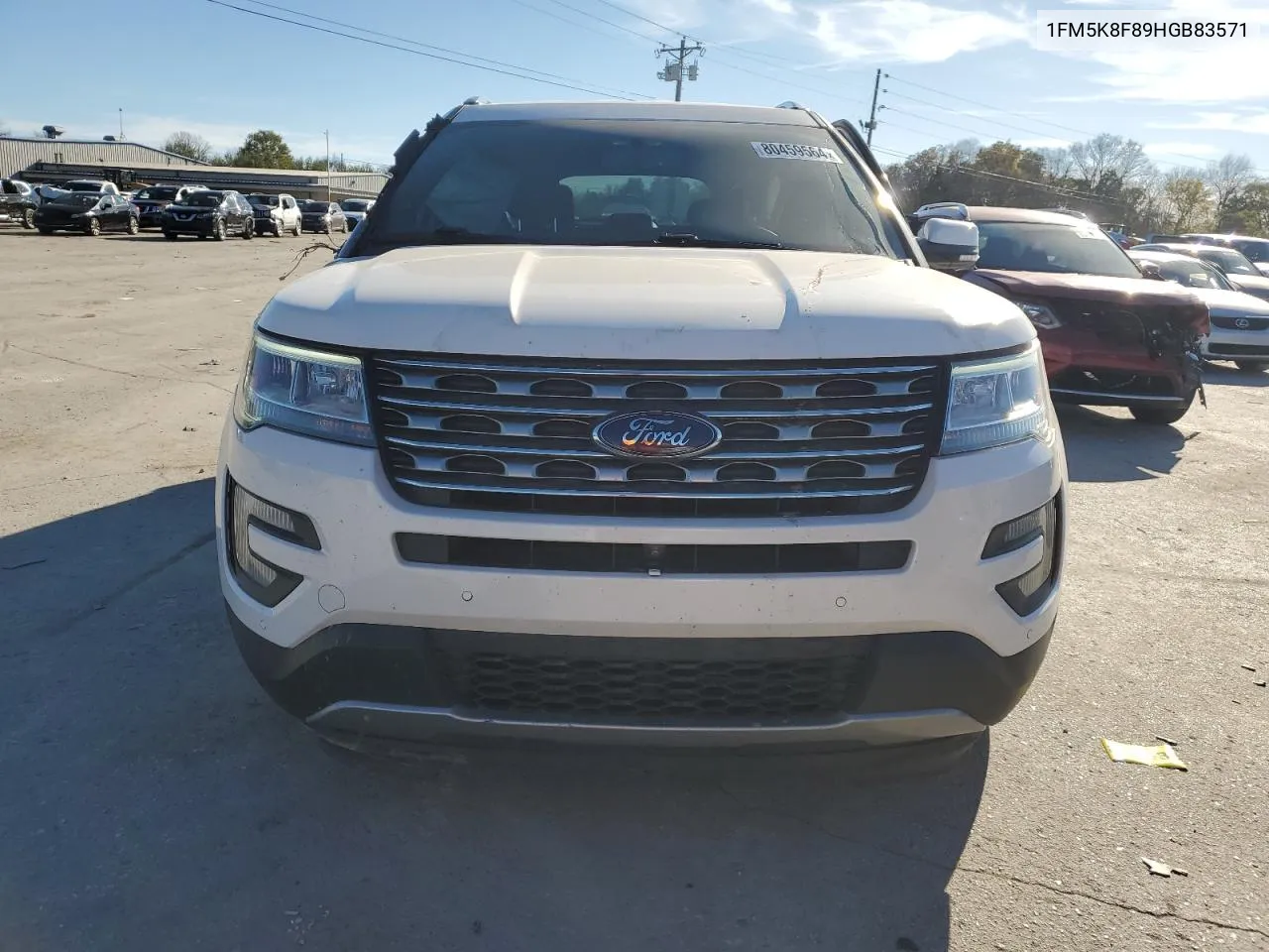 2017 Ford Explorer Limited VIN: 1FM5K8F89HGB83571 Lot: 80459564