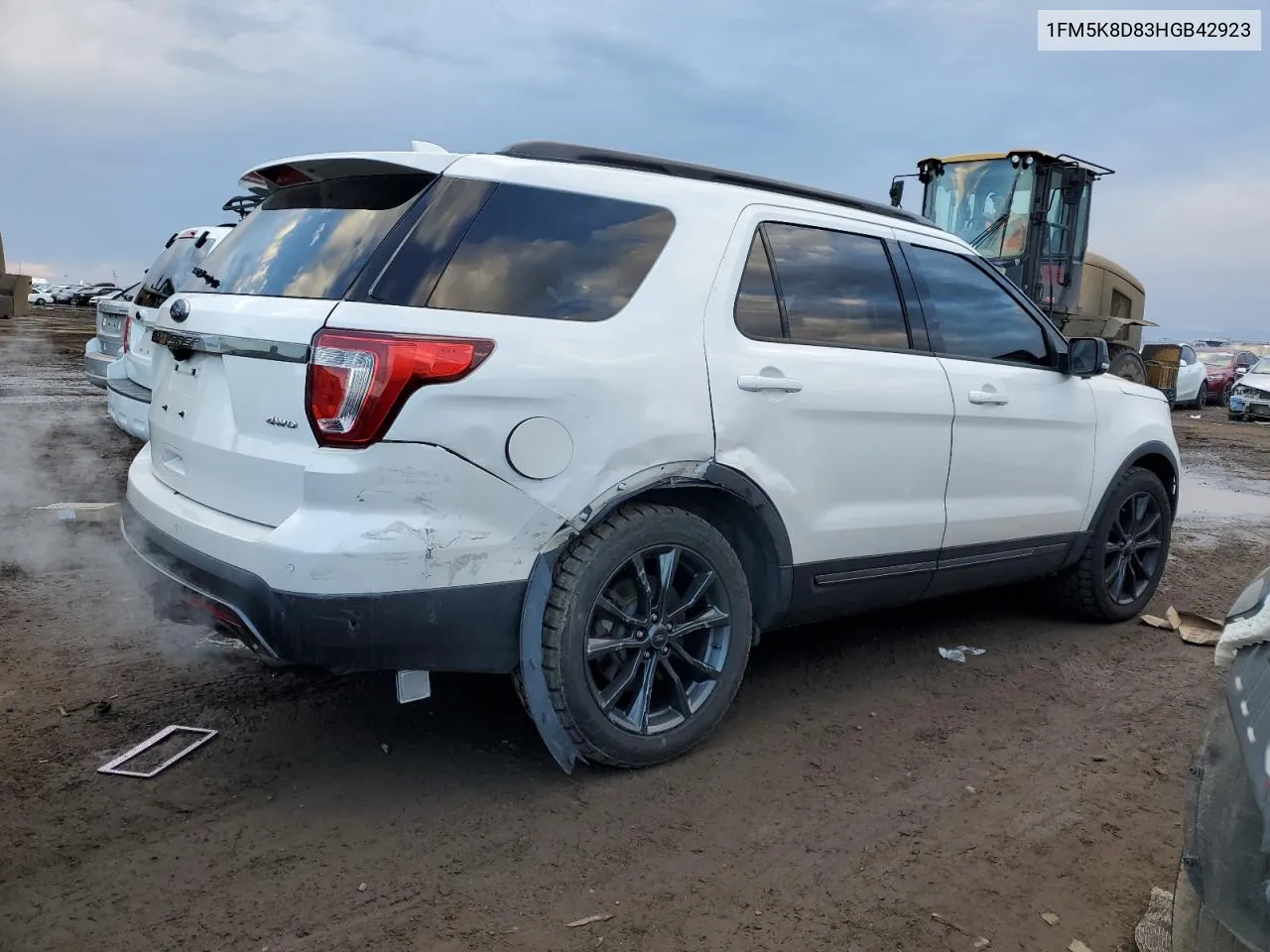 2017 Ford Explorer Xlt VIN: 1FM5K8D83HGB42923 Lot: 80565444