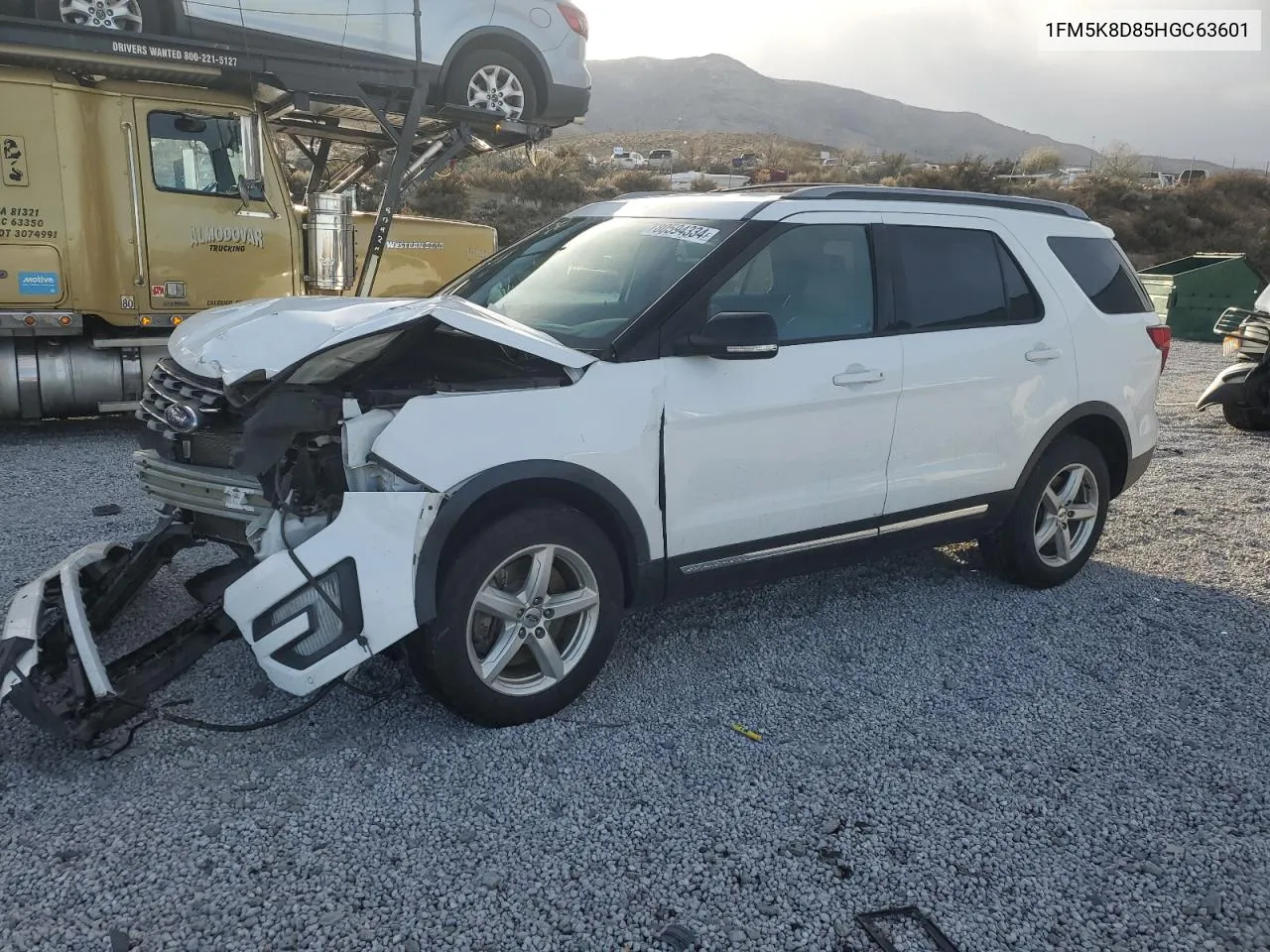 2017 Ford Explorer Xlt VIN: 1FM5K8D85HGC63601 Lot: 80594334