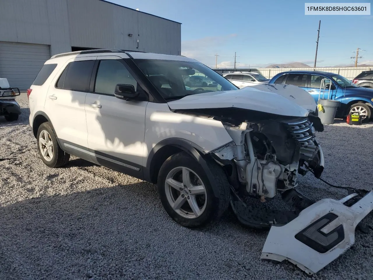 2017 Ford Explorer Xlt VIN: 1FM5K8D85HGC63601 Lot: 80594334