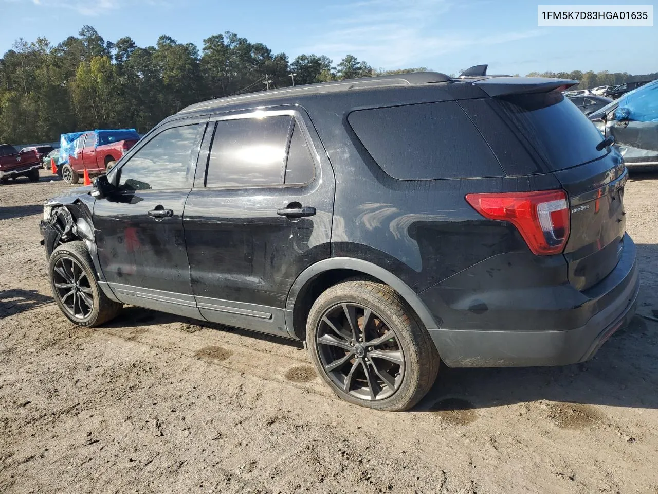 2017 Ford Explorer Xlt VIN: 1FM5K7D83HGA01635 Lot: 80673124