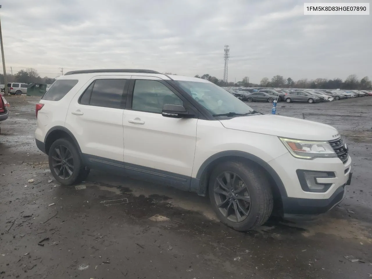 2017 Ford Explorer Xlt VIN: 1FM5K8D83HGE07890 Lot: 80774624