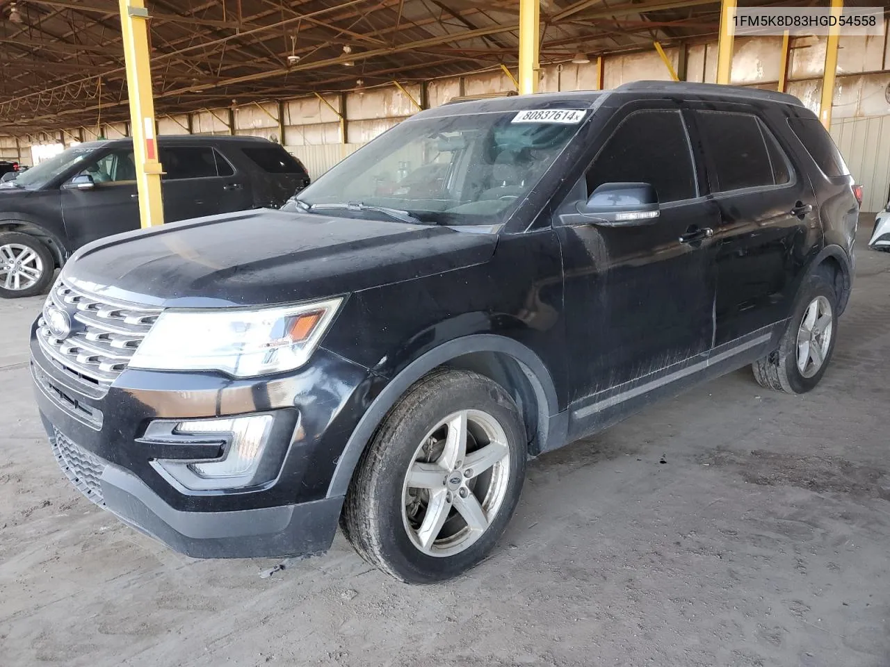 2017 Ford Explorer Xlt VIN: 1FM5K8D83HGD54558 Lot: 80837614