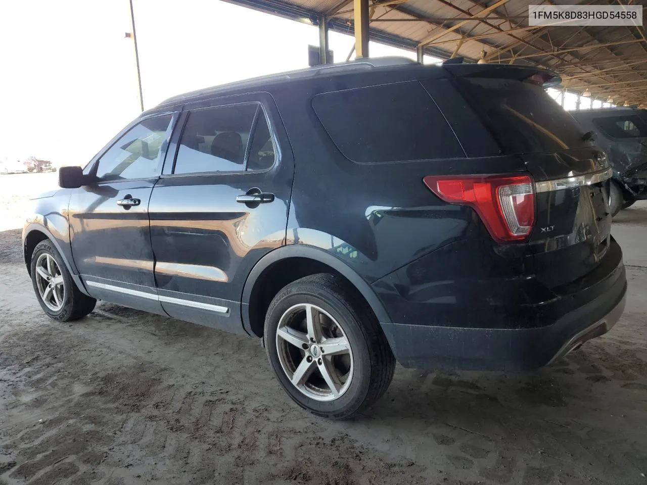 2017 Ford Explorer Xlt VIN: 1FM5K8D83HGD54558 Lot: 80837614