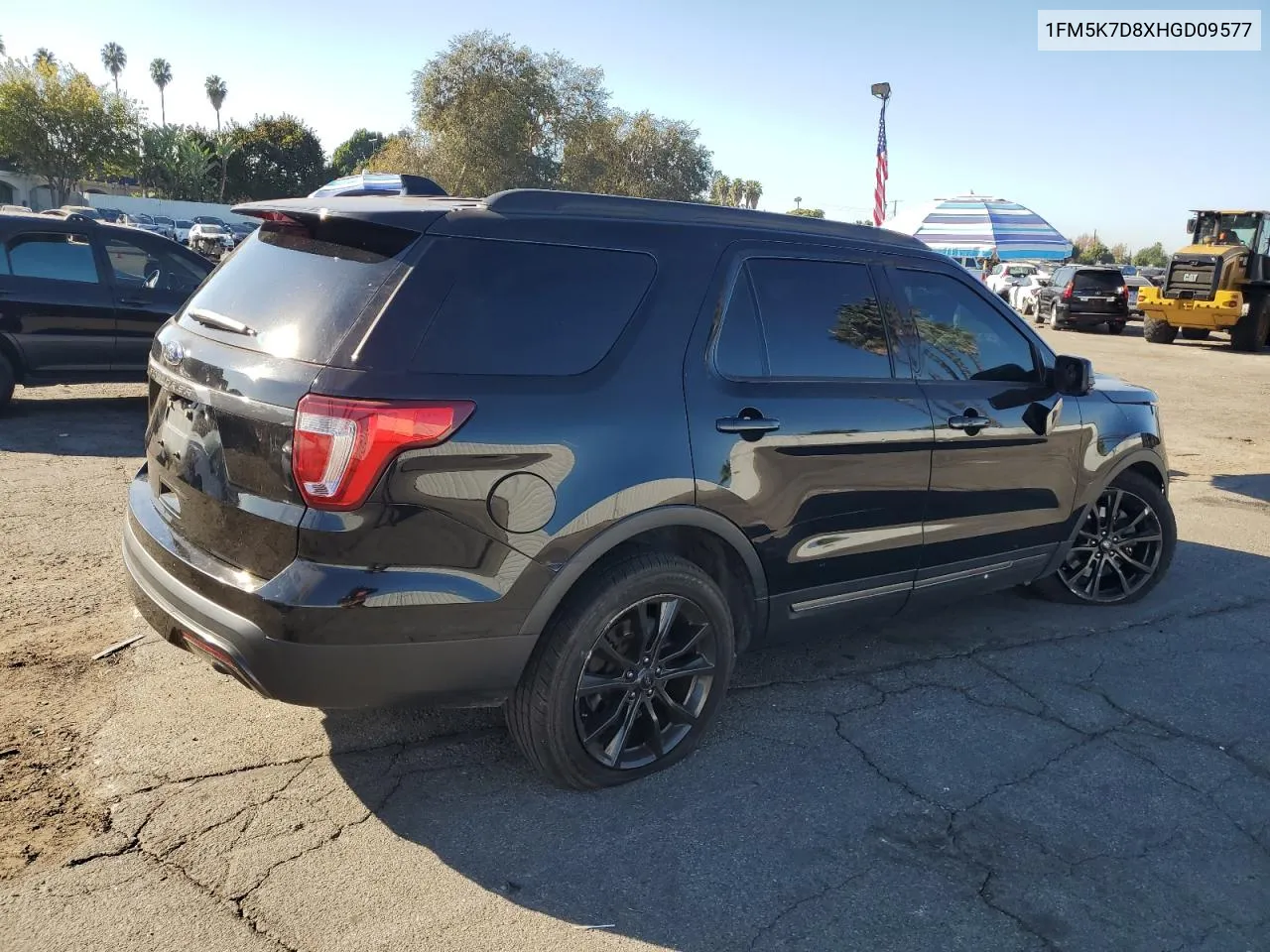 2017 Ford Explorer Xlt VIN: 1FM5K7D8XHGD09577 Lot: 81111794