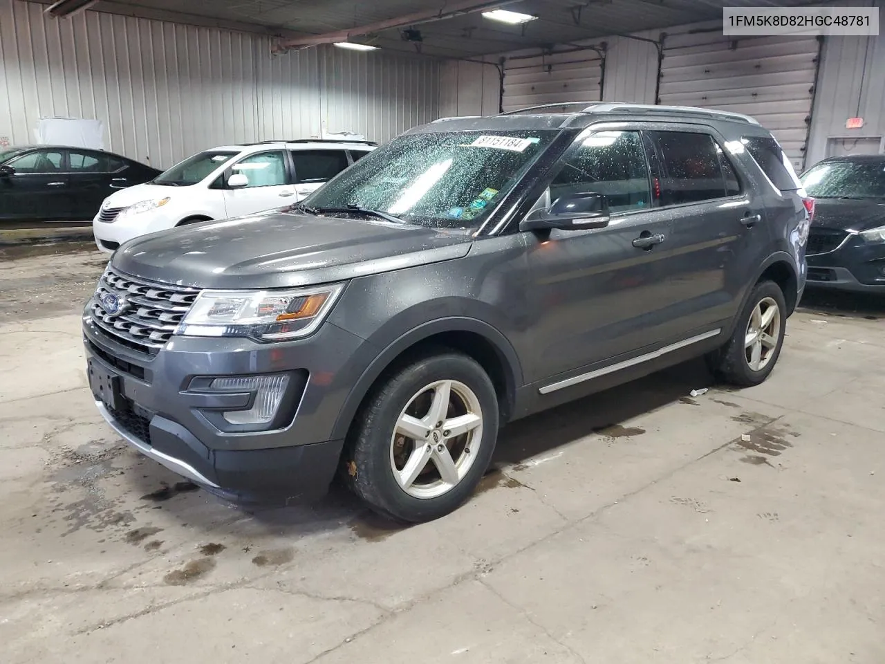 2017 Ford Explorer Xlt VIN: 1FM5K8D82HGC48781 Lot: 81151184