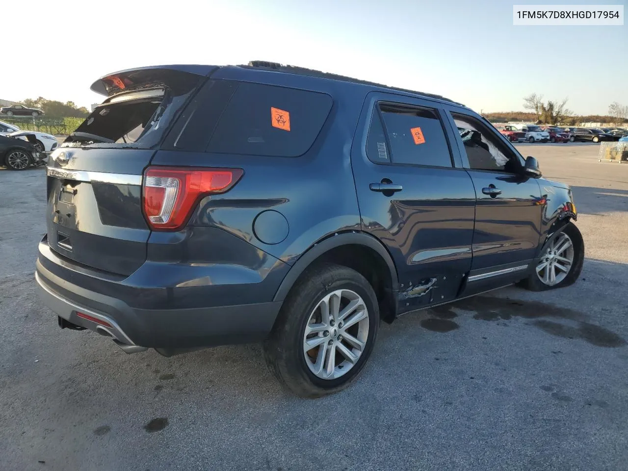 1FM5K7D8XHGD17954 2017 Ford Explorer Xlt