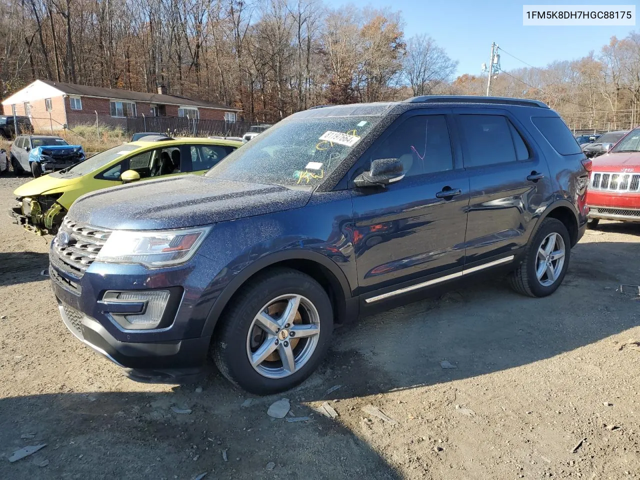 2017 Ford Explorer Xlt VIN: 1FM5K8DH7HGC88175 Lot: 81197664