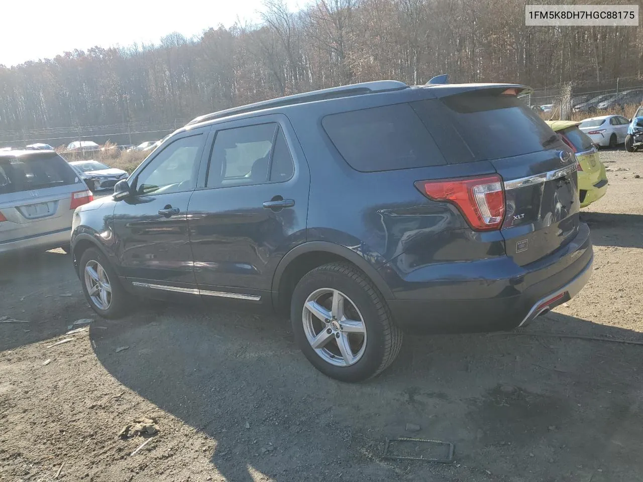 2017 Ford Explorer Xlt VIN: 1FM5K8DH7HGC88175 Lot: 81197664