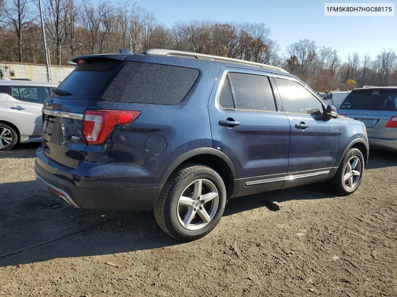 2017 Ford Explorer Xlt VIN: 1FM5K8DH7HGC88175 Lot: 81197664