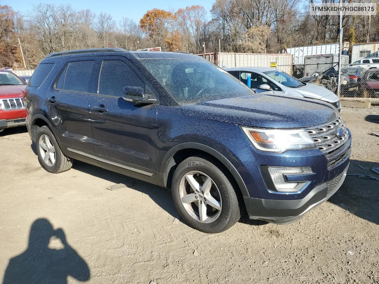 2017 Ford Explorer Xlt VIN: 1FM5K8DH7HGC88175 Lot: 81197664