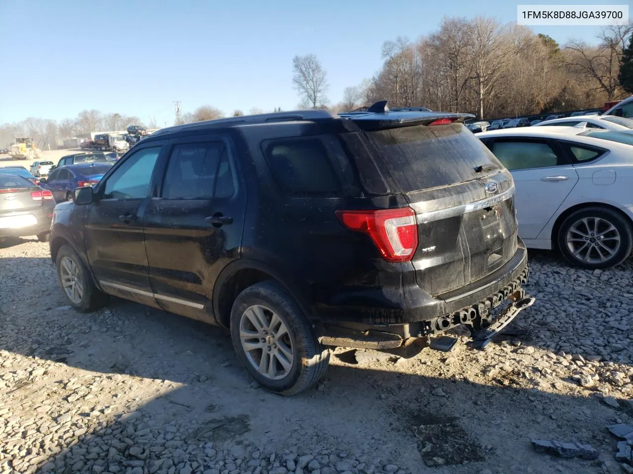 2018 Ford Explorer Xlt VIN: 1FM5K8D88JGA39700 Lot: 40997634