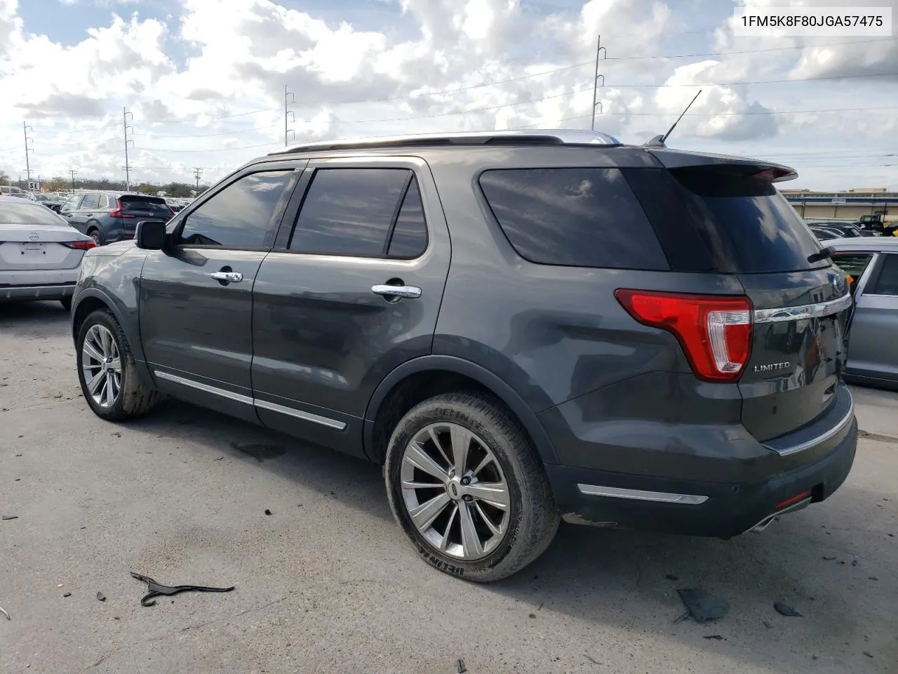 1FM5K8F80JGA57475 2018 Ford Explorer Limited