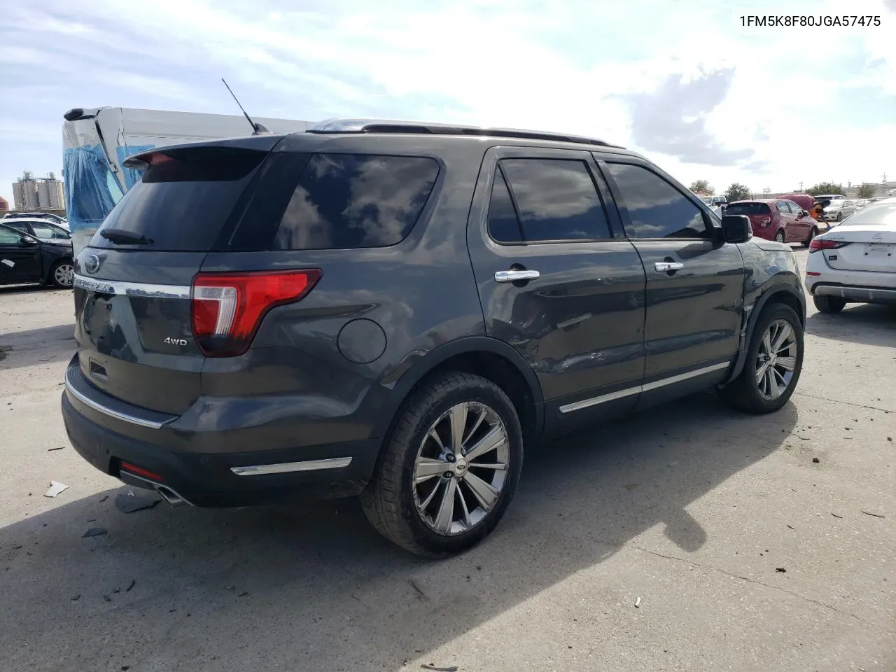 1FM5K8F80JGA57475 2018 Ford Explorer Limited