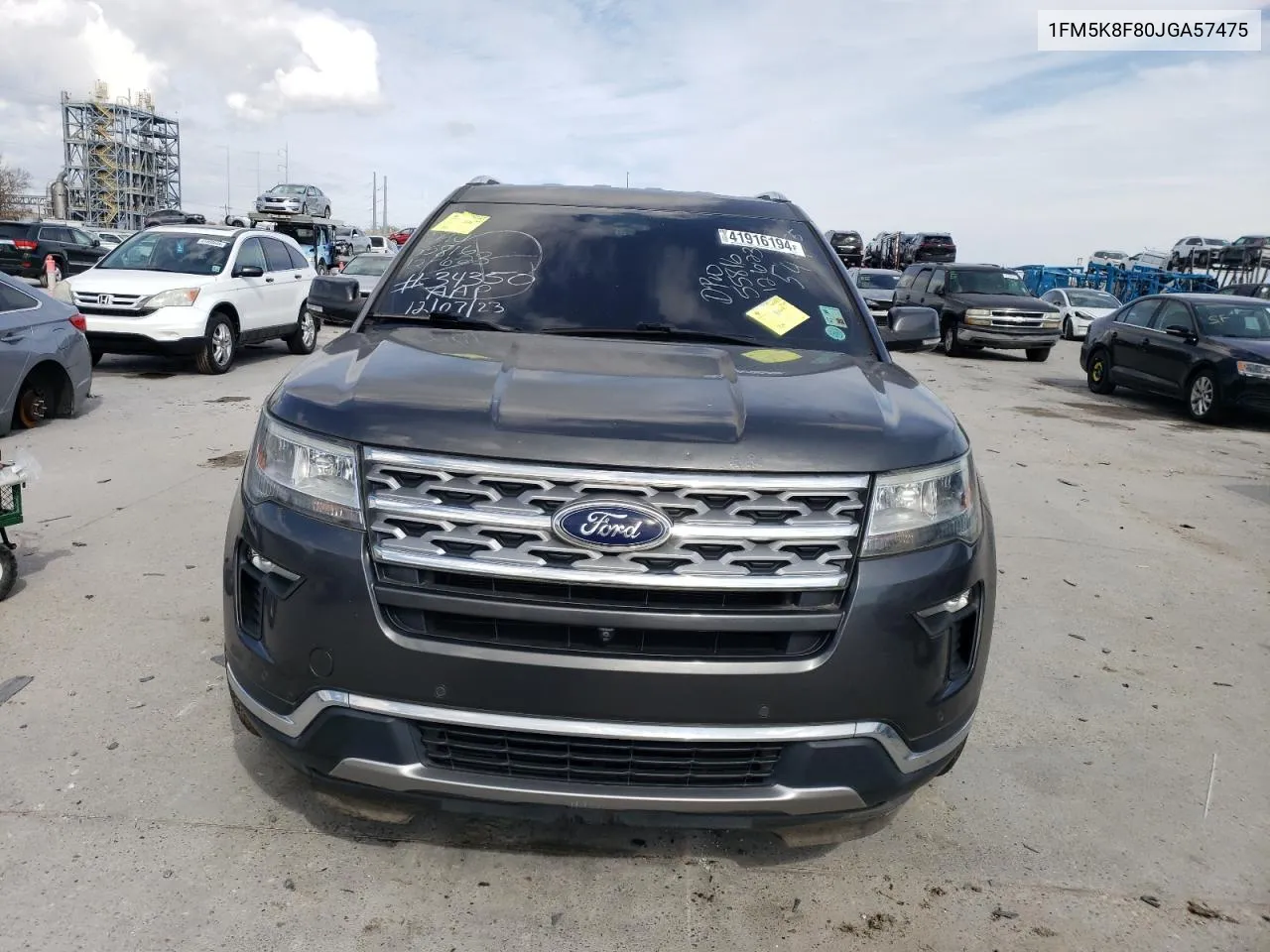 2018 Ford Explorer Limited VIN: 1FM5K8F80JGA57475 Lot: 41916194