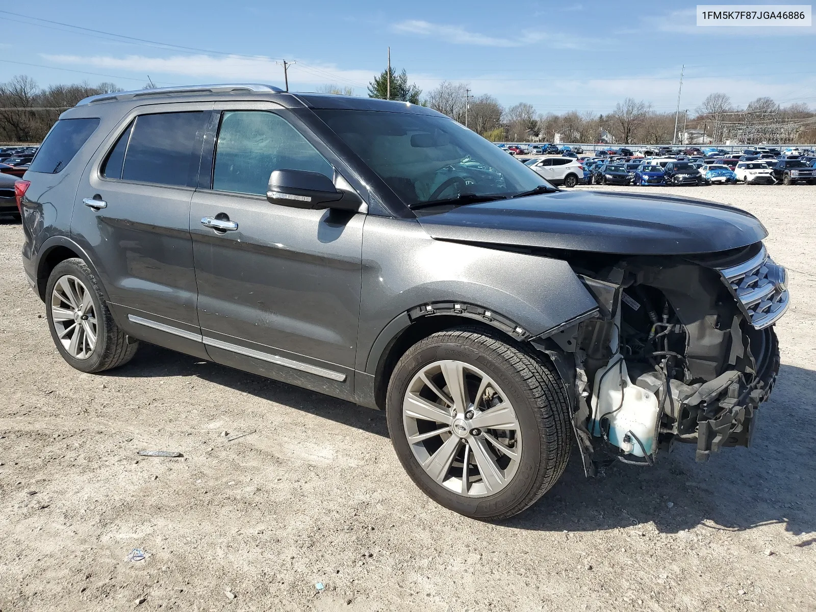 1FM5K7F87JGA46886 2018 Ford Explorer Limited