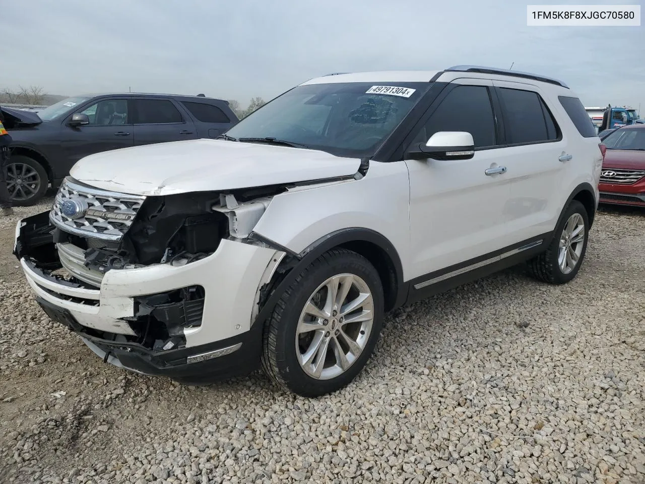 1FM5K8F8XJGC70580 2018 Ford Explorer Limited